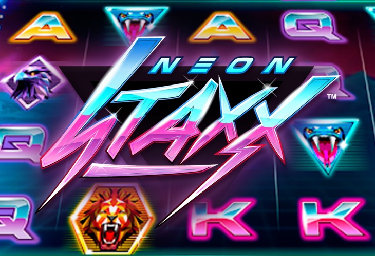 Neon Staxx - NetEnt slot at Pink Game Casino Casino